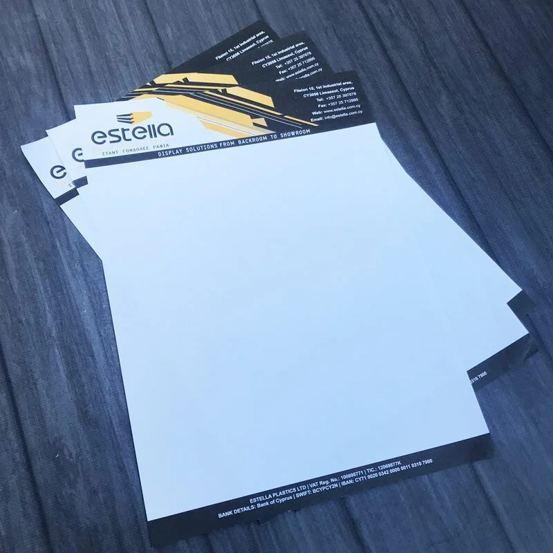 επιστολοχαρτα προτυπωμενα