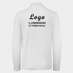 πολο μακρυμάνικο πισω λευκο στάμπα Logo