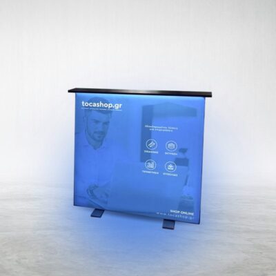 promotion table εκτυπωση μεταφερομενο mockup product square light seg real