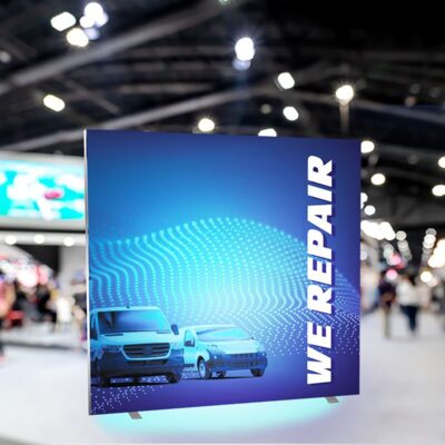 lightbox seg printed fabric 200x200cm transportable case